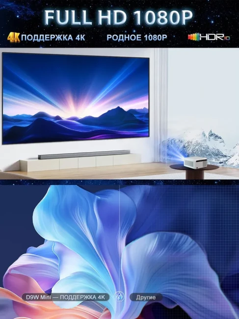 Проектор Touyinger Flixtone D9W mini - фото8